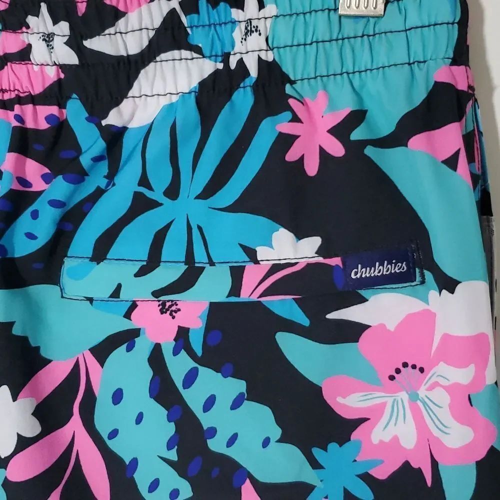 Chubbies The Juices 5.5" Classic Swim Trunks Floral Print M NWT - Picture 4 of 10